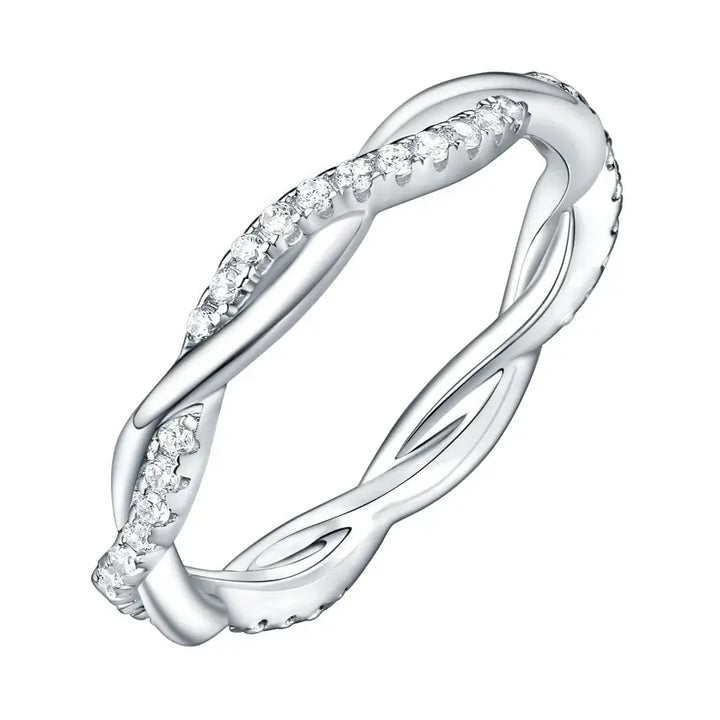 925 Sterling Silver Wedding Ring for Women Crystalstile