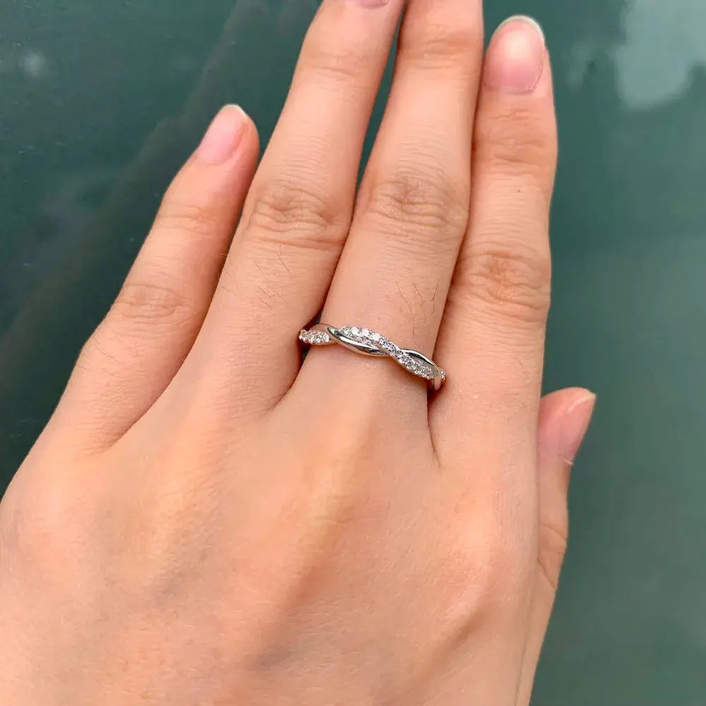 925 Sterling Silver Wedding Ring for Women Crystalstile
