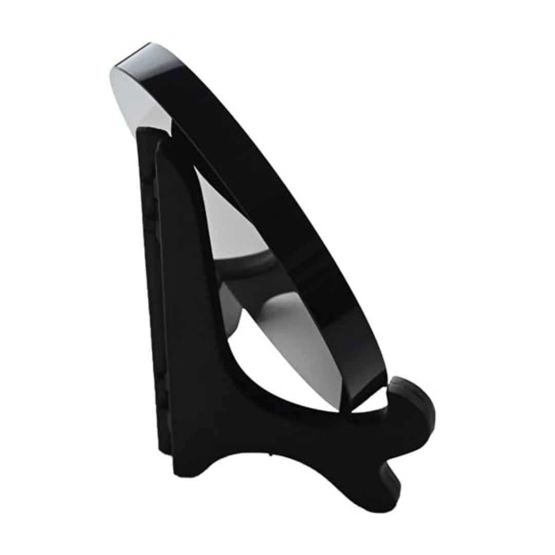 Back view of the Large Obsidian Mirror (7.87 in), perfect for spiritual energy amplification and protection.