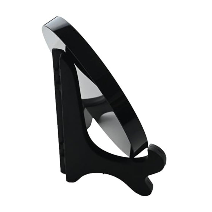 Back view of the Large Obsidian Mirror (7.87 in), perfect for spiritual energy amplification and protection.