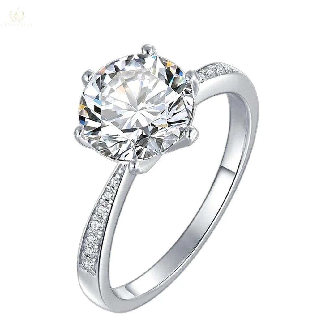 Classic Style Moissanite Ring - Crystalstile