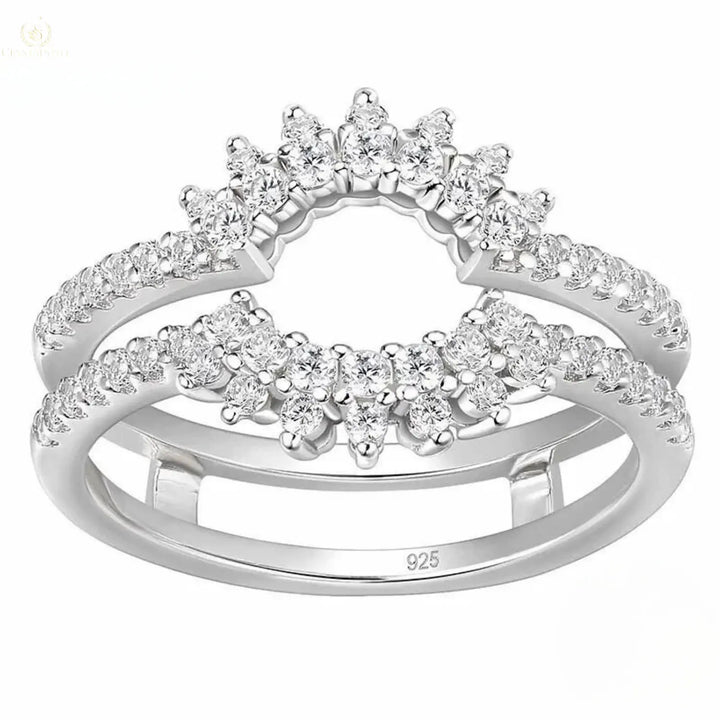 Dainty Sunflower Ring Enhancer Crystalstile