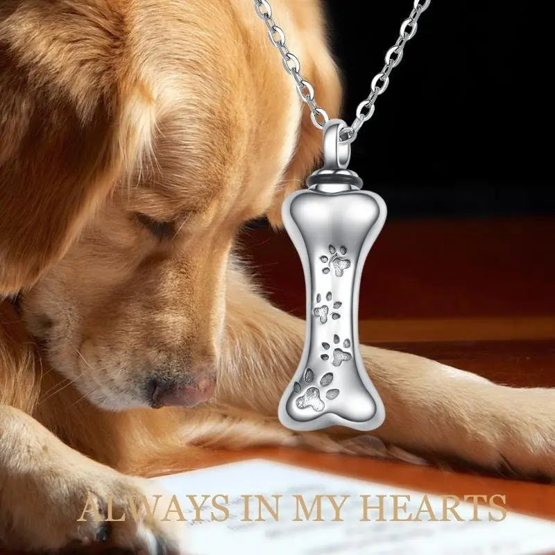 Dog Urn Necklaces for Ashes, Pet Urn Necklace - Crystalstile