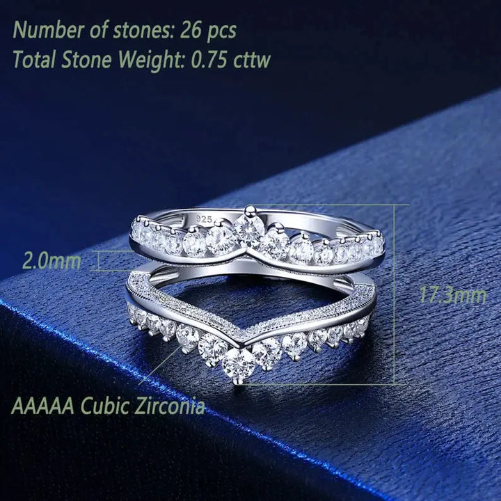 Enhancer for Women Wedding Band - Crystalstile