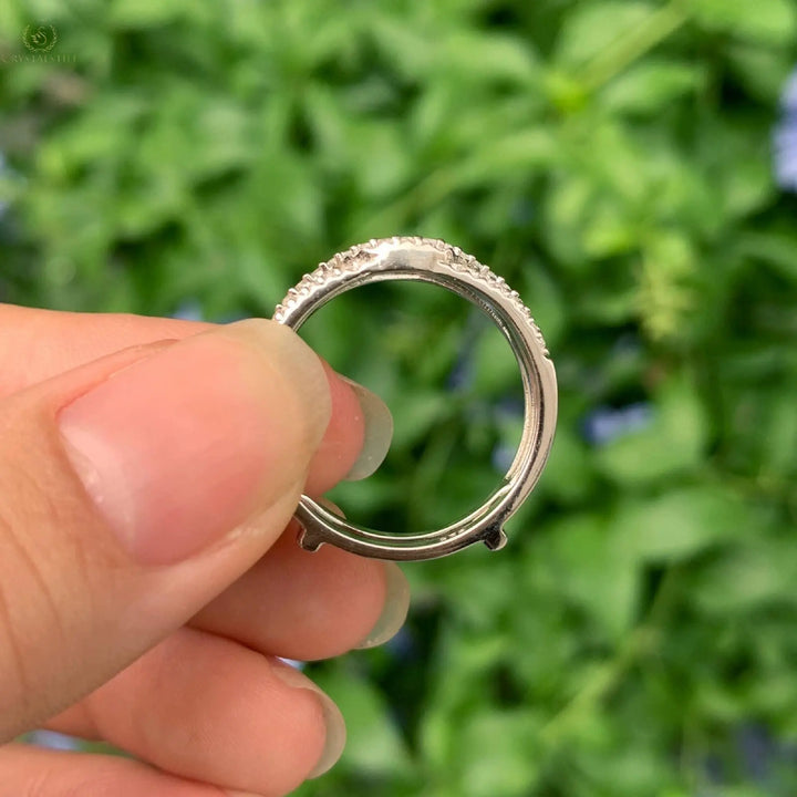 Hollow Enhancer Wedding Ring - Crystalstile