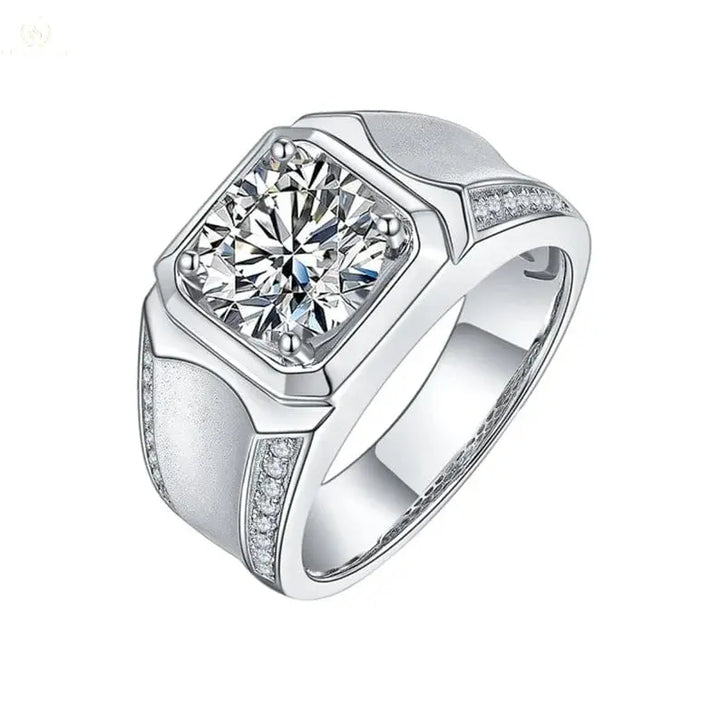 Luxury 925 Sterling Silver 1ct 2 ct 3ct D Color Moissanite Rings - Crystalstile