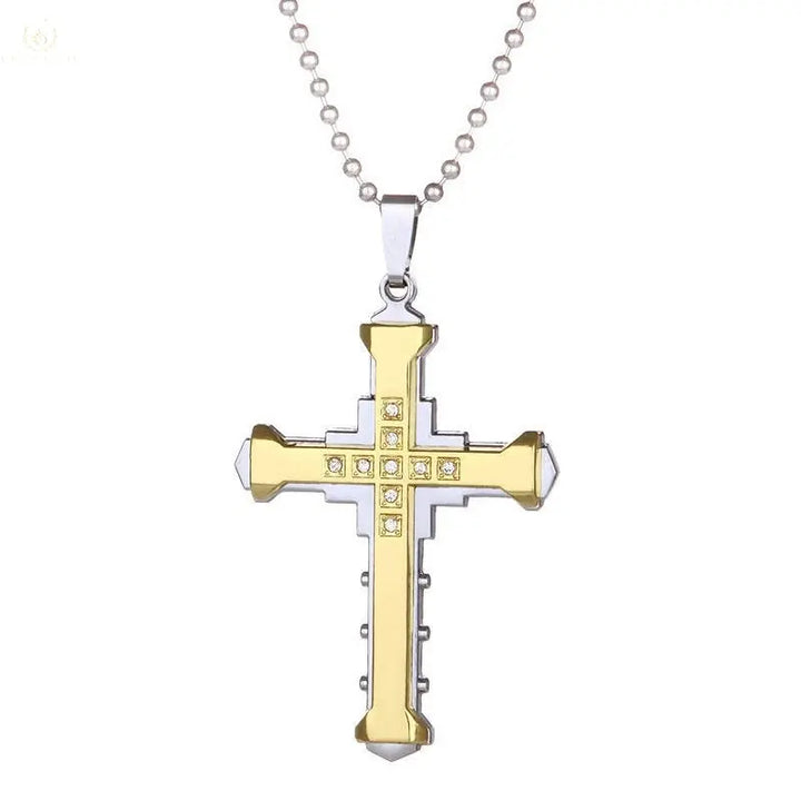 Mens Crucifix Necklace - Crystalstile