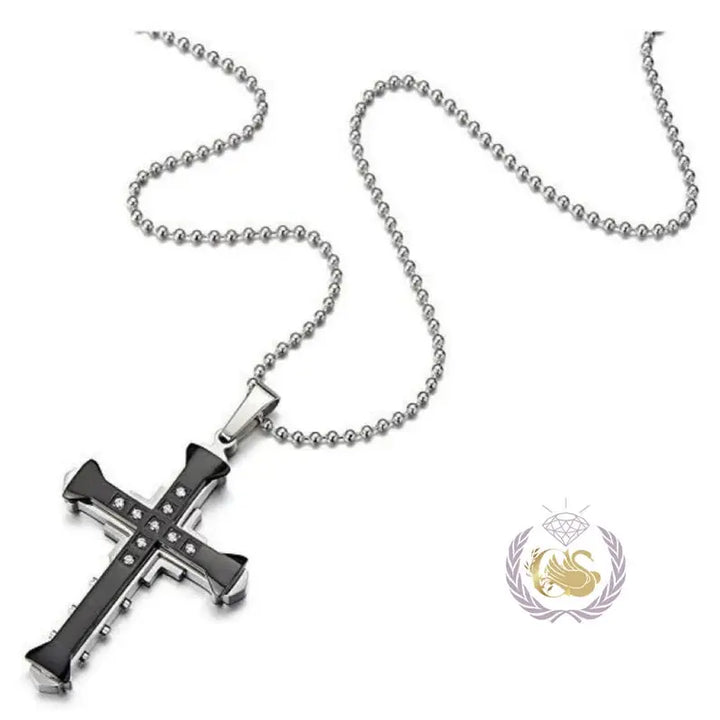 Mens Crucifix Necklace - Crystalstile