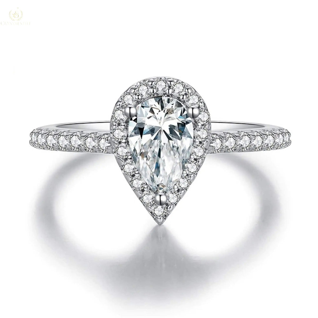 Moissanite Ring Heart Cut - Crystalstile