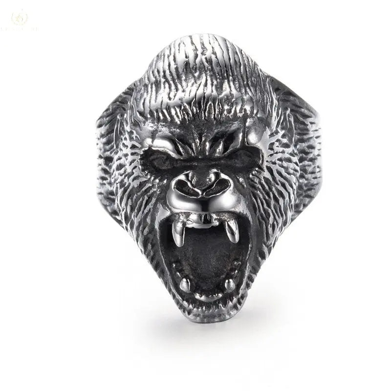 Punk Cool Men's Classic Gorilla Rings - Crystalstile