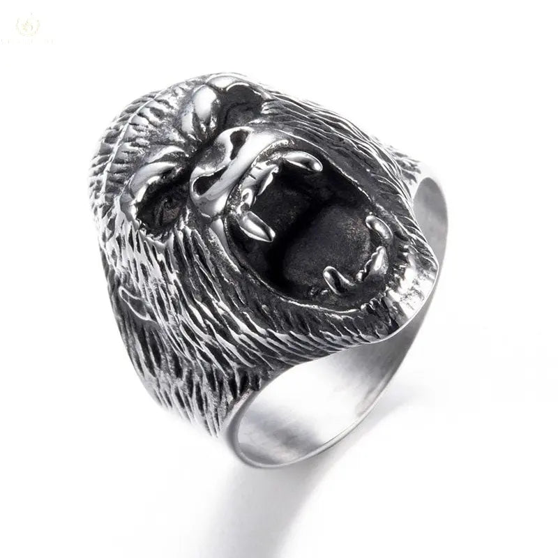 Punk Cool Men's Classic Gorilla Rings - Crystalstile