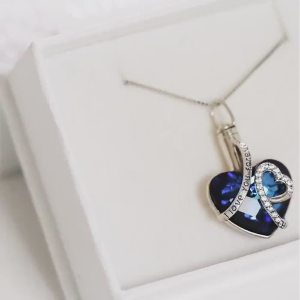 Urn Necklace Cremation Always in My Heart Jewelry Ashes Pendant